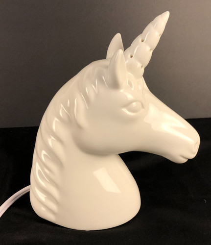 Target White Ceramic Unicorn Night Light Accent Lamp Whimsical Design Tested