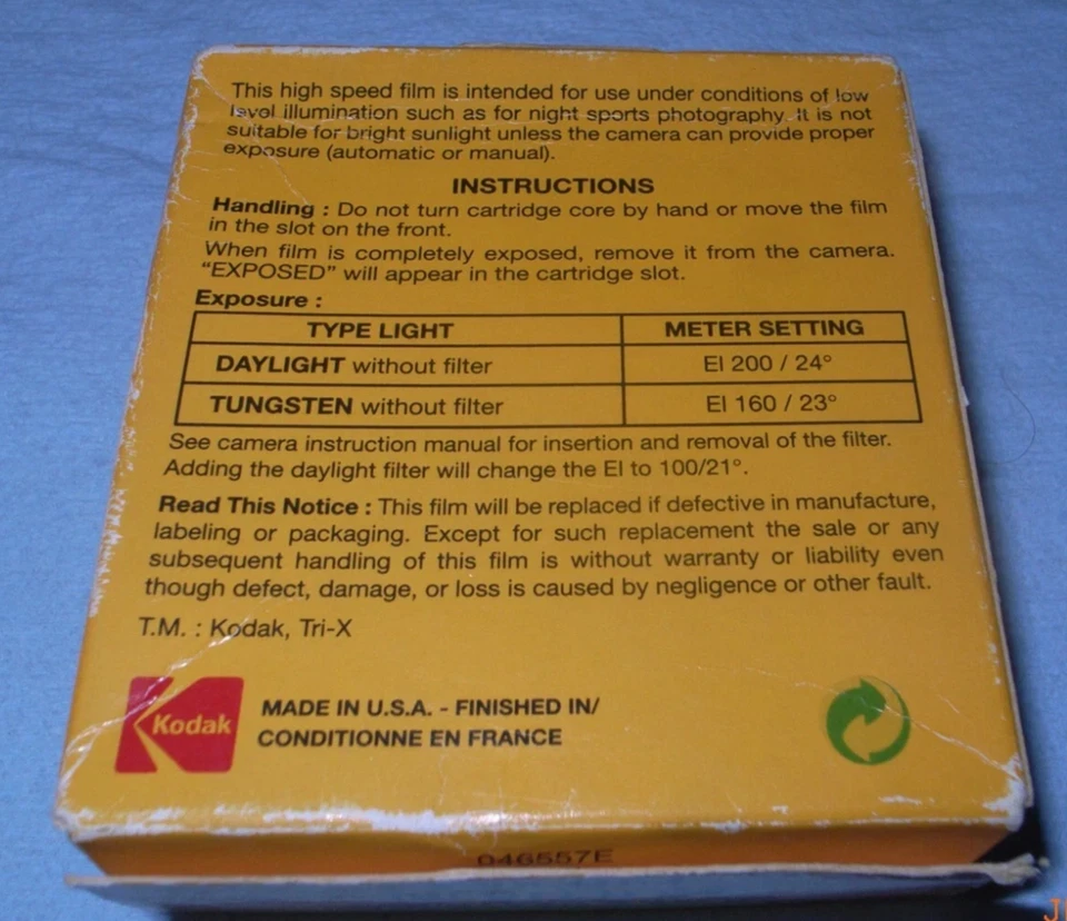 Super 8 Film: Kodak Tri-x Reversal - Black & White Cartridge Film 50ft - Vintage - Image 4 of 4