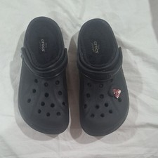 CROCS Unisex Black Slip-On Sandals Size M-9 W-11
