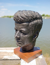 Vintage J.F.K. John F. Kennedy Head Bust w/ W...