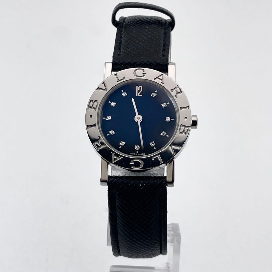 BVLGARI Bulgari Bulgari BB26SL 11P Diamond Black Dial Stainless Steel image 3
