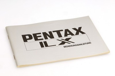 Original Asahi Pentax Bedienungsanleitung für die Pentax ILX auf Deutsch