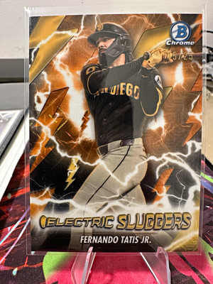 Topps Bowman 2026 Fernando Tatis Jr Electric Sluggers Insert #ES-3 /25 Orange