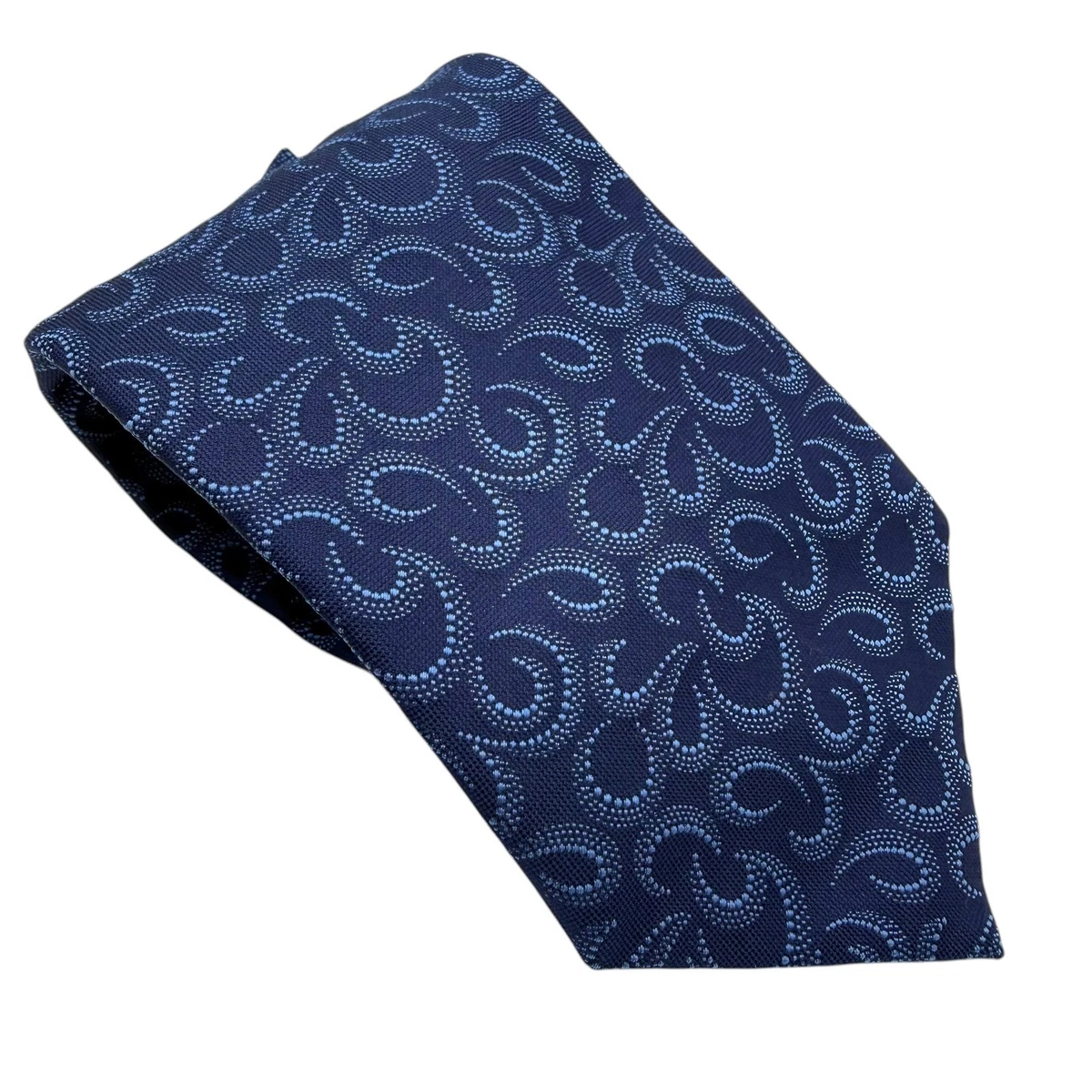 Cravate Thomas Pink London Homme 100% Soie – Motif Fleurs Bleu – Neuve Sans étiquette