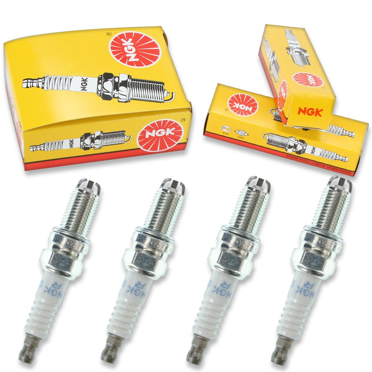 4 pc NGK 7168 DCPR8EKC Standard Spark Plugs for 46531917 12 12 7 728 634 12 gw