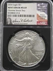 2024 $1 American Silver Eagle MINT ERROR on Obverse NGC MS 69 W/ Signature