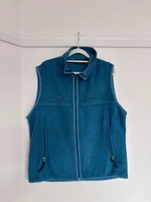 Patagonia Mens Blue Fleece Vest L Full Zip Corporate Logo Bodywarmer