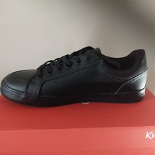 KICKERS MENS /BOYS TOVNI LACER BLACK LEATHER SCHOOL CASUAL SHOES UK SIZE 11
