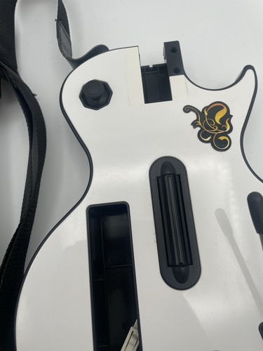 Guitarra Inalámbrica Wii Guitar Hero Gibson Les Paul Blanca PROBADA Y Confirmada Funcionando - Imagen 6 de 22