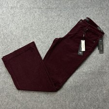 Liverpool Hannah Flare Corduroy Pants Women's Size 10 / 30 Blackberry NWT