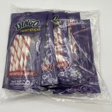 Dingo Twist Sticks Dog Treats with Real Chicken and Rawhide 10 Count Pack (50ct)