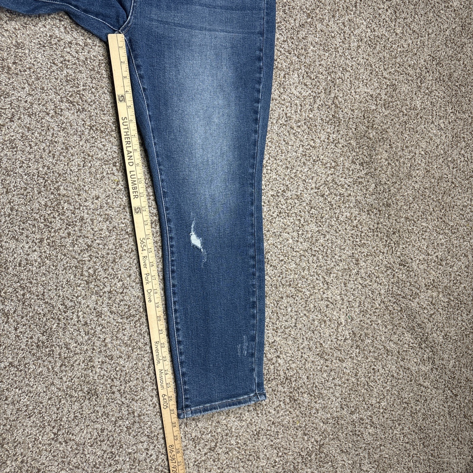 Judy Blue Straight Leg Jeans High Rise Womens 15/32 Fits 32 X 27.5 New With Tags - View 11