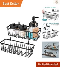 Compact Farmhouse Wire Baskets - Stylish Organization for Under Sinks More