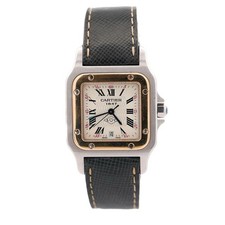 Reloj Cartier Santos Galbee Edición 150 Aniversario Dos Tonos 29mm