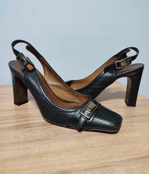 Women Moreschi Heels Black Leather 37
