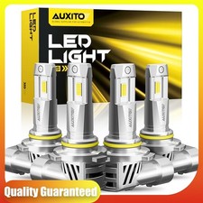 AUXITO 9005/HB3 9006/HB4 Light Bulbs Combo 600% Brighter 6500K Cool White
