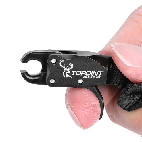 Archery Wrist Release Aids Thumb Trigger Adjustable Strap Caliper Compound Bow - Picture 4 of 20