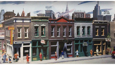 #ad Walthers Cornerstone HO Scale Building Structure Kit Merchants Row I Downtown $36.99