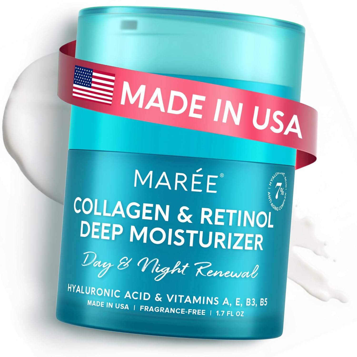 MAREE Face Moisturizer Retinol Cream for Face – Daily Wrinkle Cream for Women –