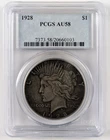 1928 Peace Silver Dollar $1 PCGS AU58 Key Date 20660103