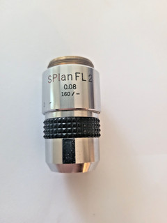 Mikroskop Objektiv Olympus SPlan FL2 0.08 160/ – gebraucht