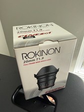 Rokinon Cine DS 20mm F/1.9 ASP UMC ED Lens For Canon with box