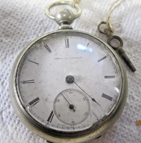 Antique 1857 Waltham Pocket Watch Ore Silver 15S 17J Appleton Tracy Key Wind