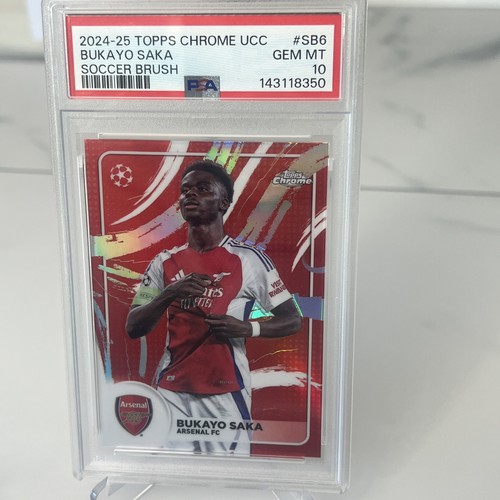 2025 Bukayo Saka SP CASE HIT SOCCER BRUSH GM MINT PLUS 6 base Cards All Mint
