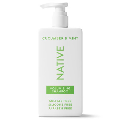 Native Cucumber & Mint Volumizing Shampoo - 16.5 oz No Silicone Sulfate Paraben