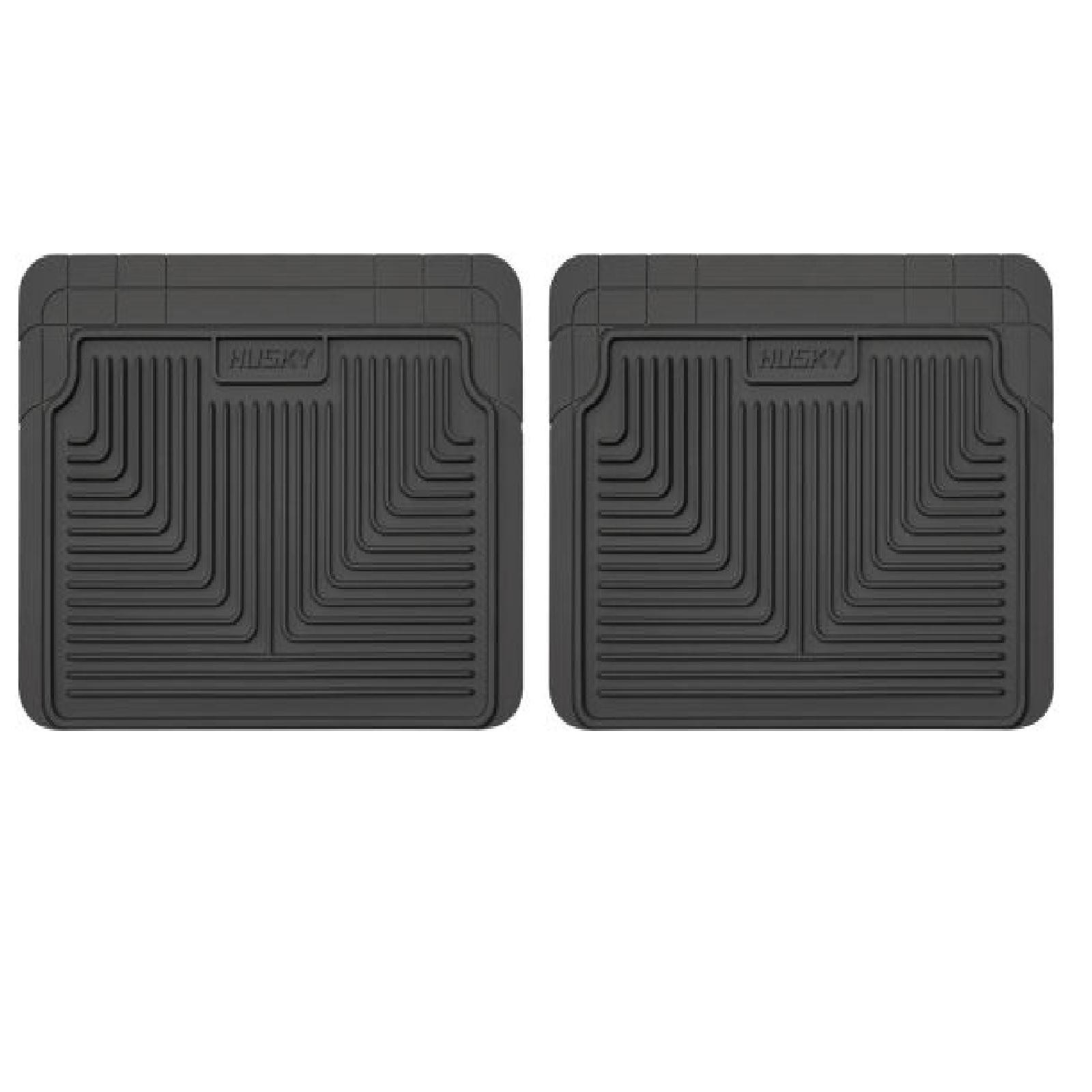 Husky Liners Black Rubber Floor Mats for Jeep Ford Chevy GMC 2nd 3rd Row Seats  