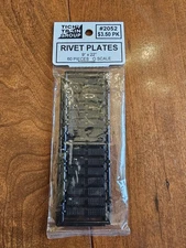 Tichy Train Group #2052 Rivet Plates O Scale 60 Pieces 9"x22"