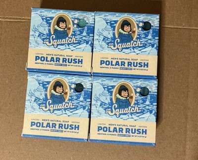 4 PACK - Dr. Squatch Polar Rush Limited Edition Soap - Winter Edition