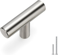 15Pack Cabinet Knobs Brushed Nickel Drawer Knobs - 2in Overall Cabinet Door Knob