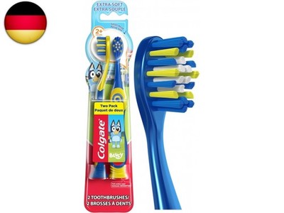 Colgate Bluey Extra weiche Zahnbürste für Kinder, Kinder-Zahnbürsten-Set mit in