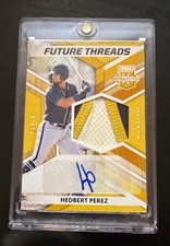 2022 Elite Extra Edition Hedbert Perez Future Threads Gold