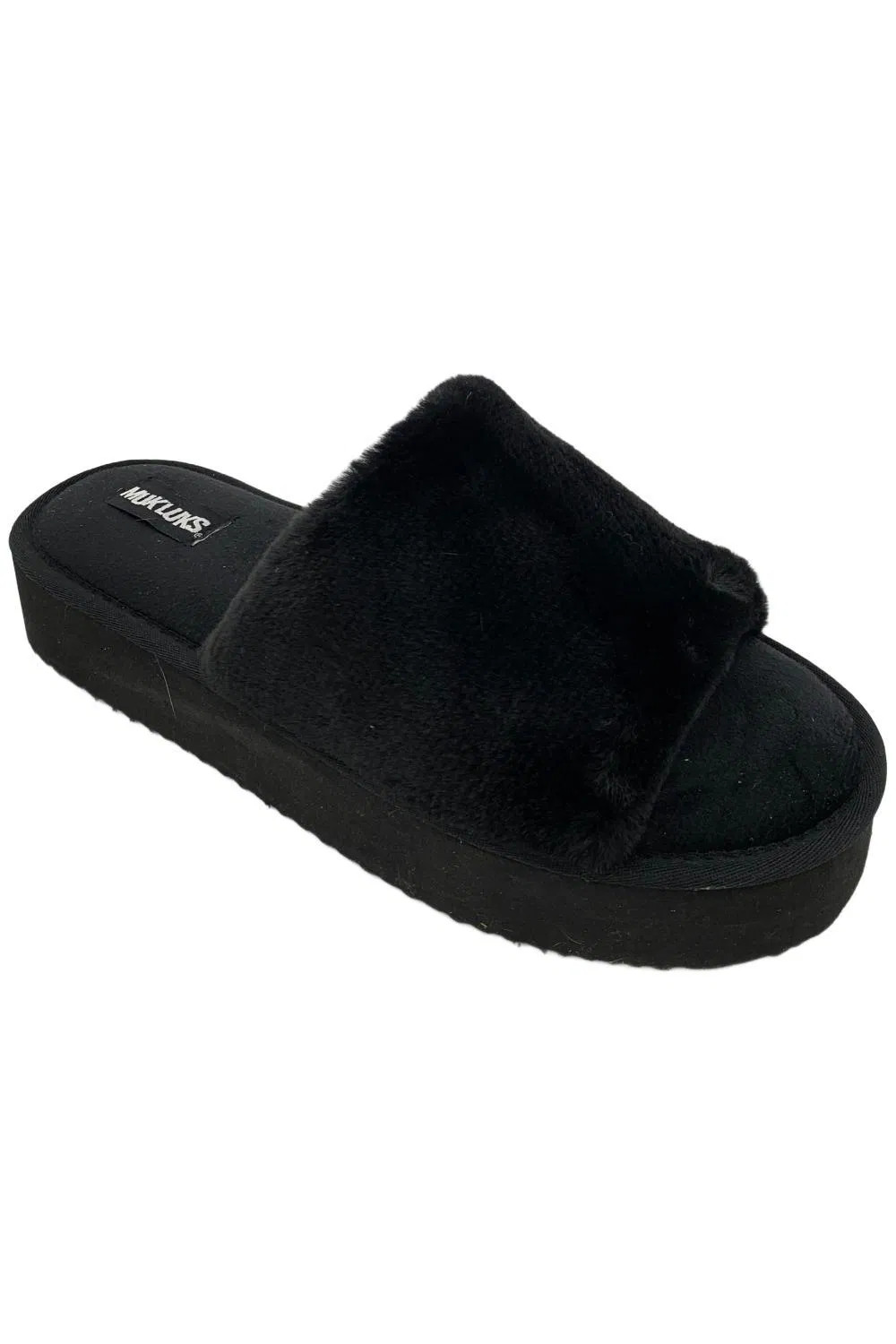 MUK LUKS Womens Platform Slipper Blacks 4890₽