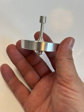 Large Silver Precision Spin Top Aluminum Bearing Tip EDC Spinning Rare Collector