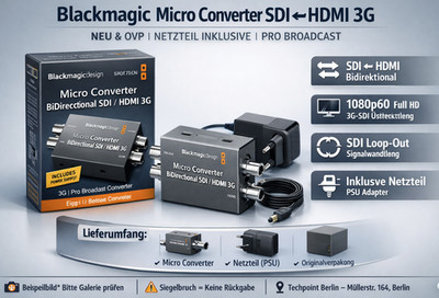 Blackmagicdesign BiDirectional SDI/HDMI 3G PSU SDI   HDMI MicroConverter     NEU