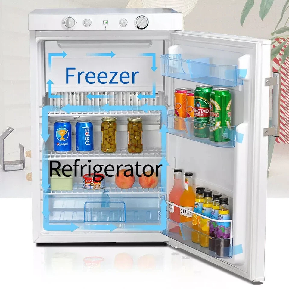 Smad 3Way Nevera Congelador RV Ocio Autocaravana 12V 220V GLP 100 L Camper Quiet - Imagen 2 de 4