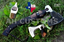 BEAUTIFUL CUSTOM HANDMADE CARBON PREMIUM TOMAHAWK VIKING AXE THROWING AH -2287
