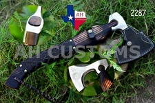 BEAUTIFUL CUSTOM HANDMADE CARBON PREMIUM TOMAHAWK VIKING AXE THROWING AH -2287