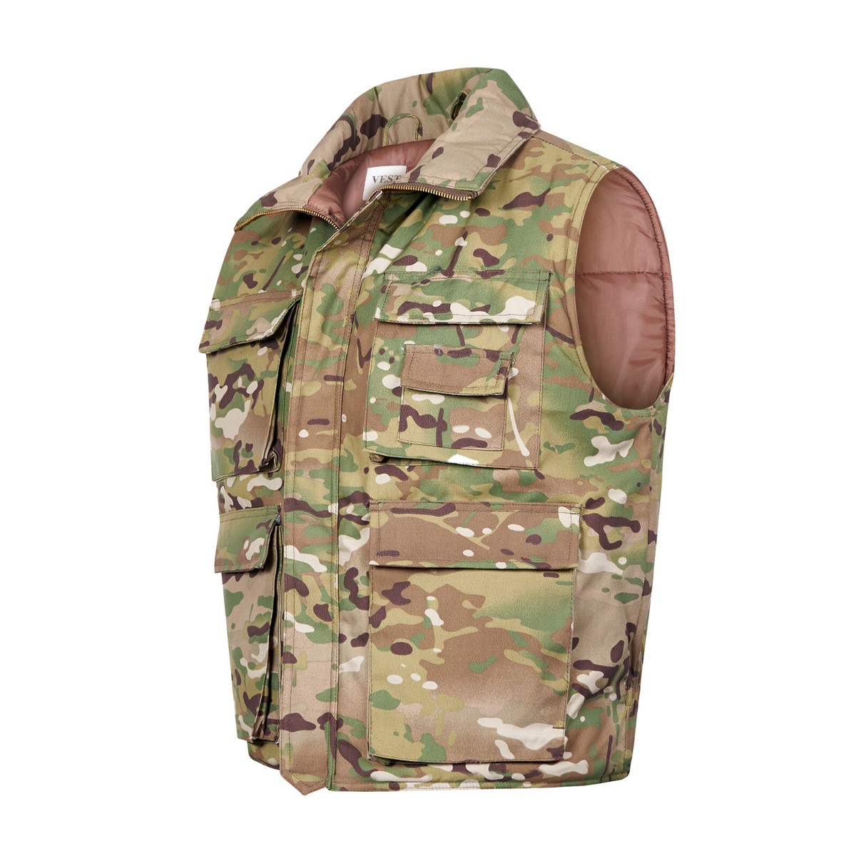 ジャケット・アウター HEAT FIBER PADDED MILITARY VEST Body Warmer Fishing Hunting Army Combat Military Camo