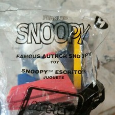 2018 McDonald's Peanuts 9 famous author Snoopy Children's Happy Meal Toy NIP