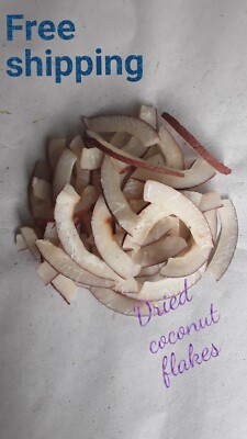 Sun-dried natural pure coconut flakes Dried sliced Fresh 100g free shipping