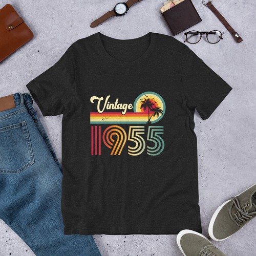 Vintage 1955 t-shirt, 70th Birthday Shirt, 1955 Birthday, Vintage 1955, 70th - Picture 2 of 9