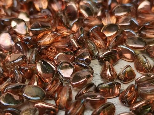 100 Czech glass pinch spacer beads 5 x 3 mm - VARIATY of COLORS - Picture 15 of 46