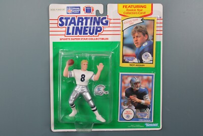 #ad Troy Aikman Starting Lineup 1989 Kenner NIB $15.00