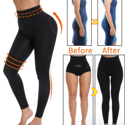 Women High Waist Slimming Leggings Shaper Yoga Pants Anti Cellulite Gym Fitness