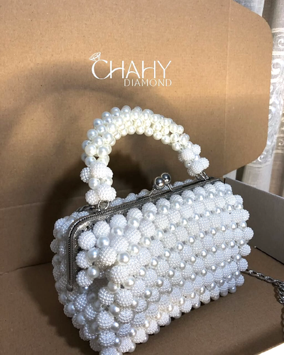 Handcrafted beaded bag, women's bag for parties and occasions - Picture 2 of 3