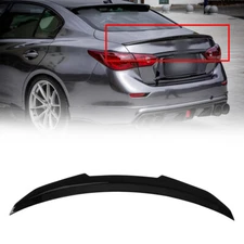FOR 2014-23 INFINITI Q50 PSM STYLE GLOSSY BLACK HIGH KICK DUCKBILL TRUNK SPOILER